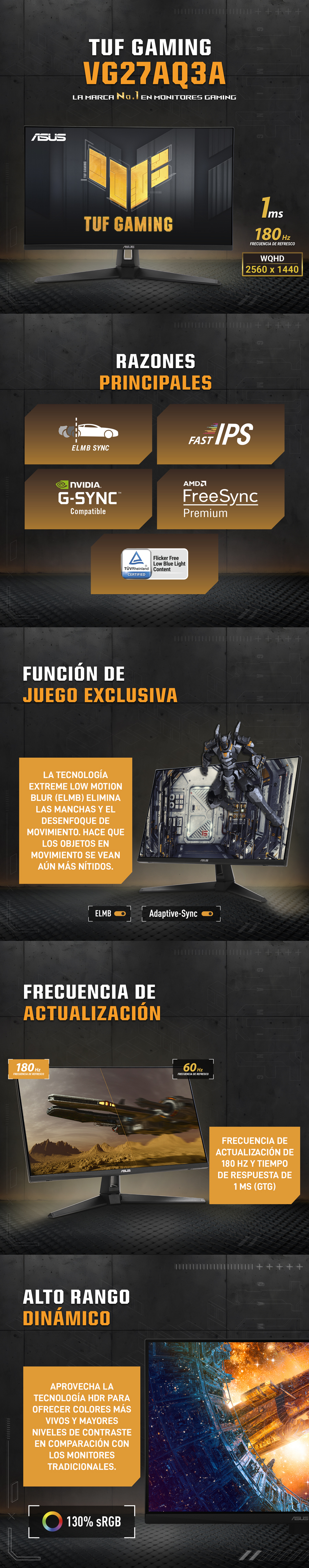 Monitor ASUS TUF Gaming VG27AQ3A