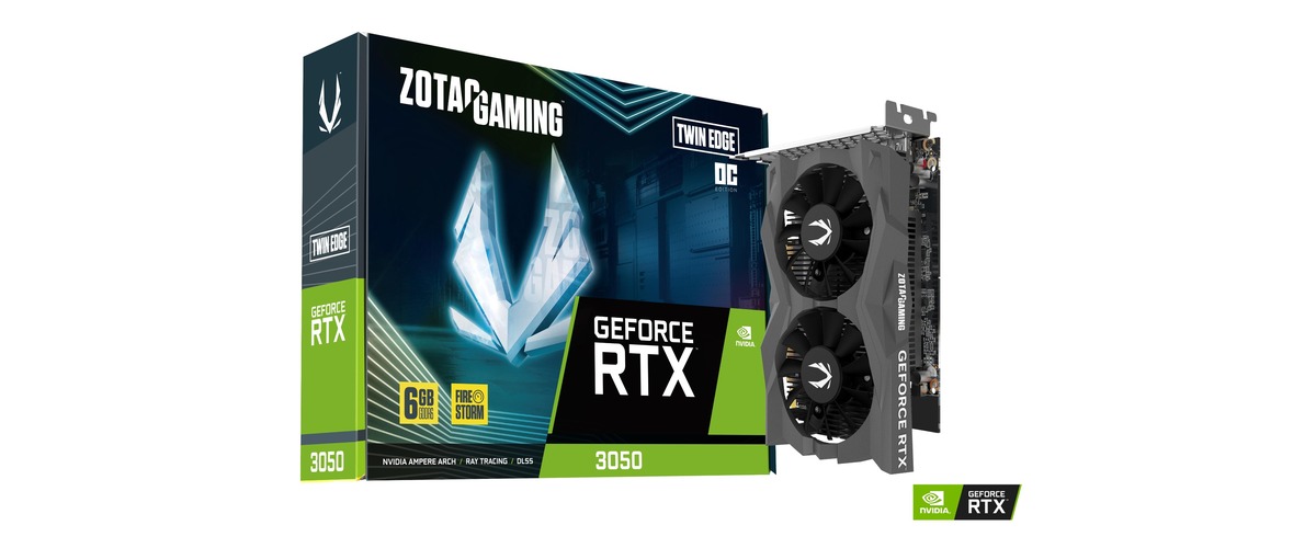 ZOTAC GAMING GeForce RTX 3050 6GB GDDR6 Twin Edge OC